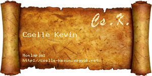 Cselle Kevin névjegykártya